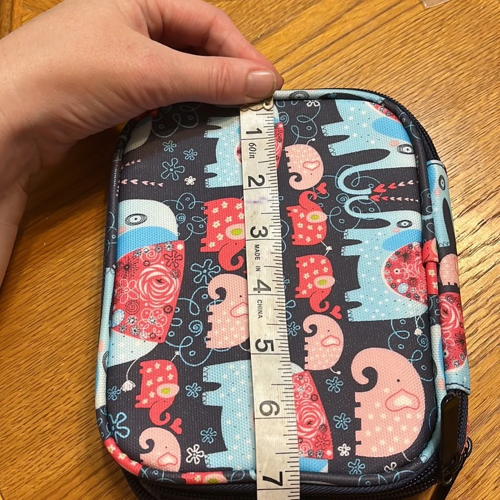 Elephant Patterned Toiletries Case
